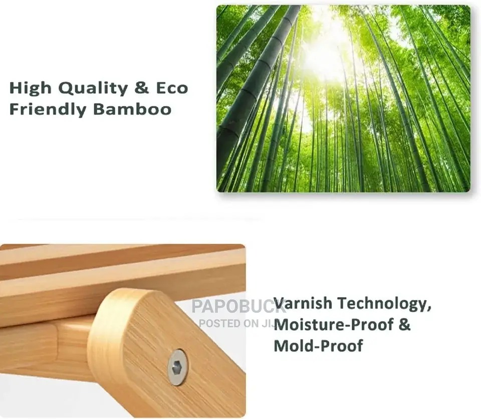 Foldable Bamboo Shoe Rack
