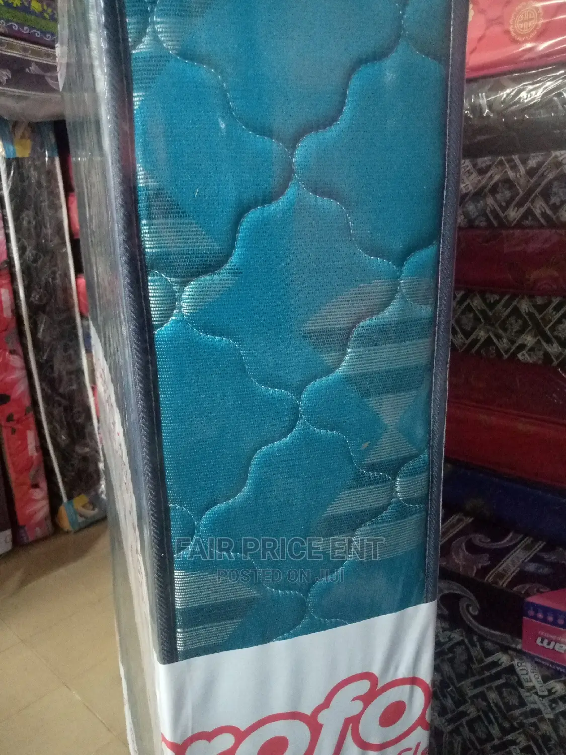 Premium High Density Mattress.Eurofoam.5x6x12inches.( Blue)