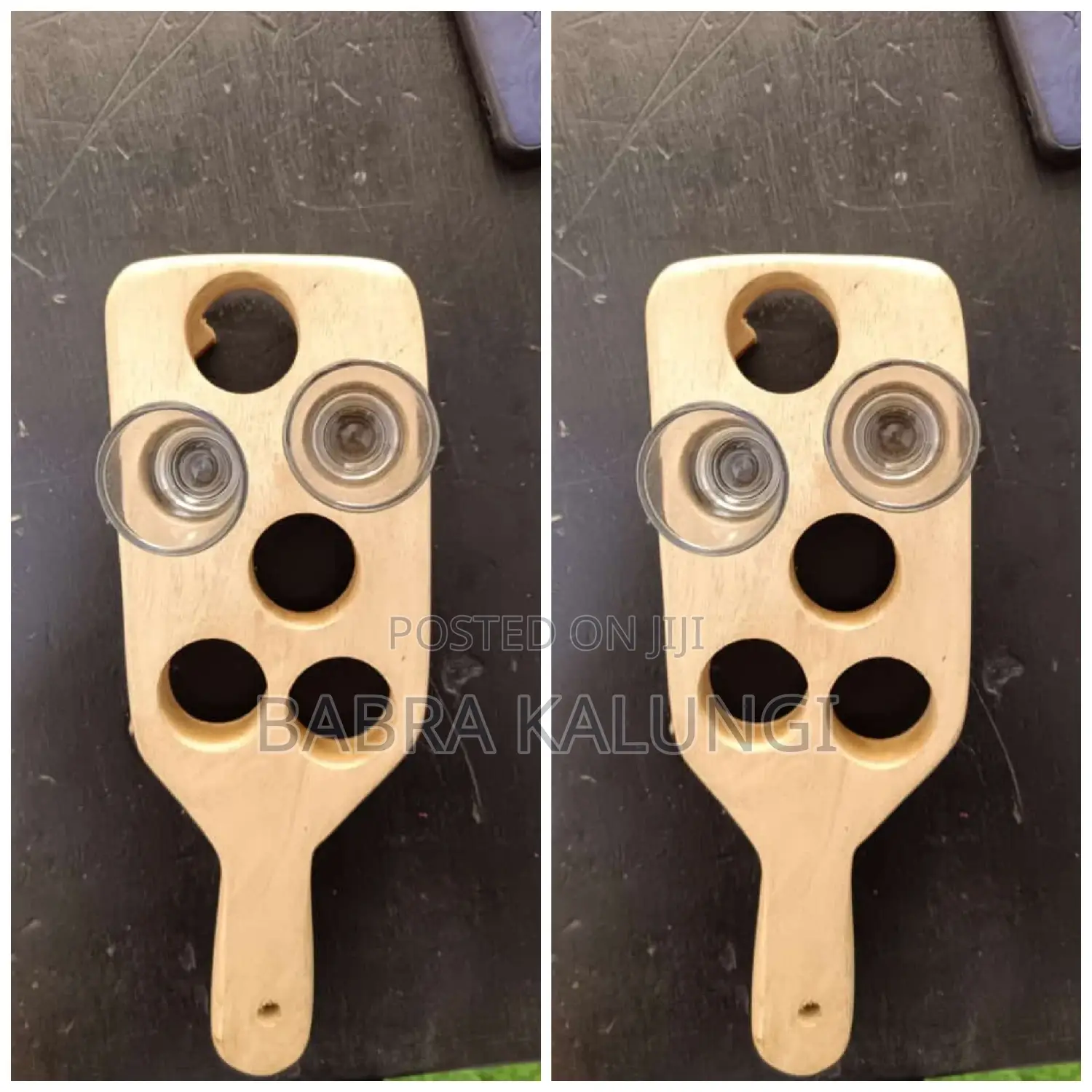 6pcs Shot Glasses Bamboo Tray