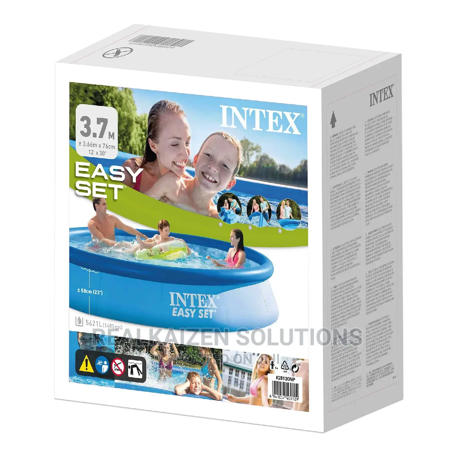 INTEX Inflatable Swimming Pool Without Filter Pump 3.7mx76cm
