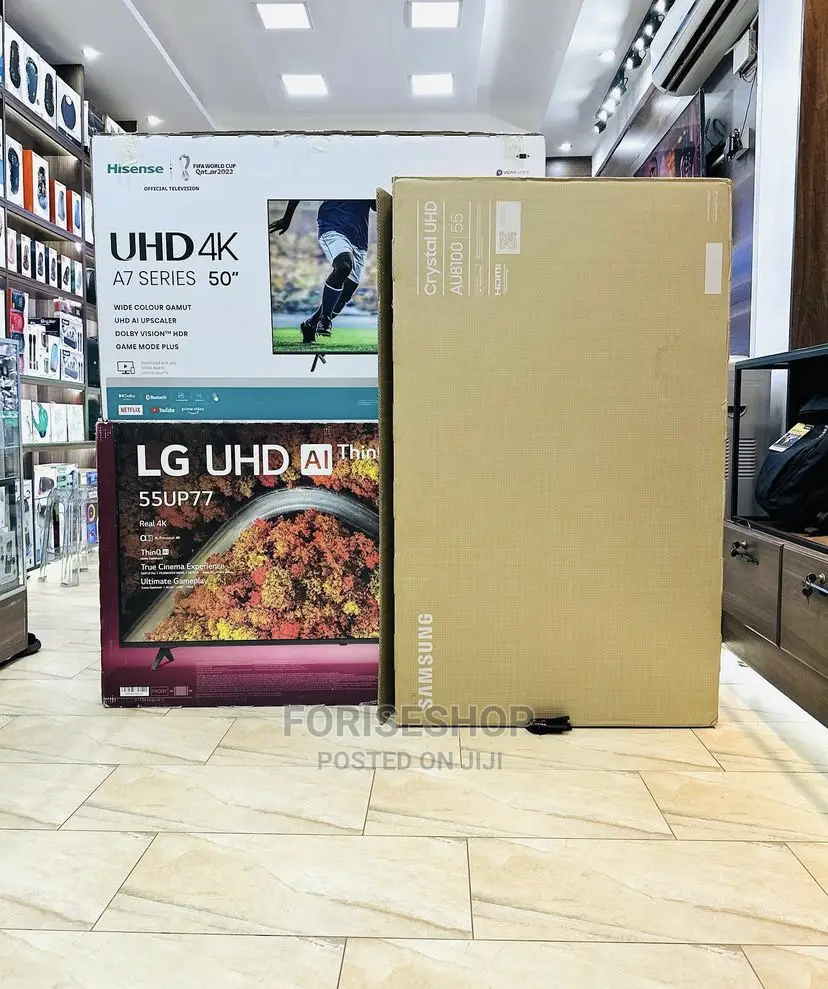 LG Samsung Hisense 55inch TVS Available