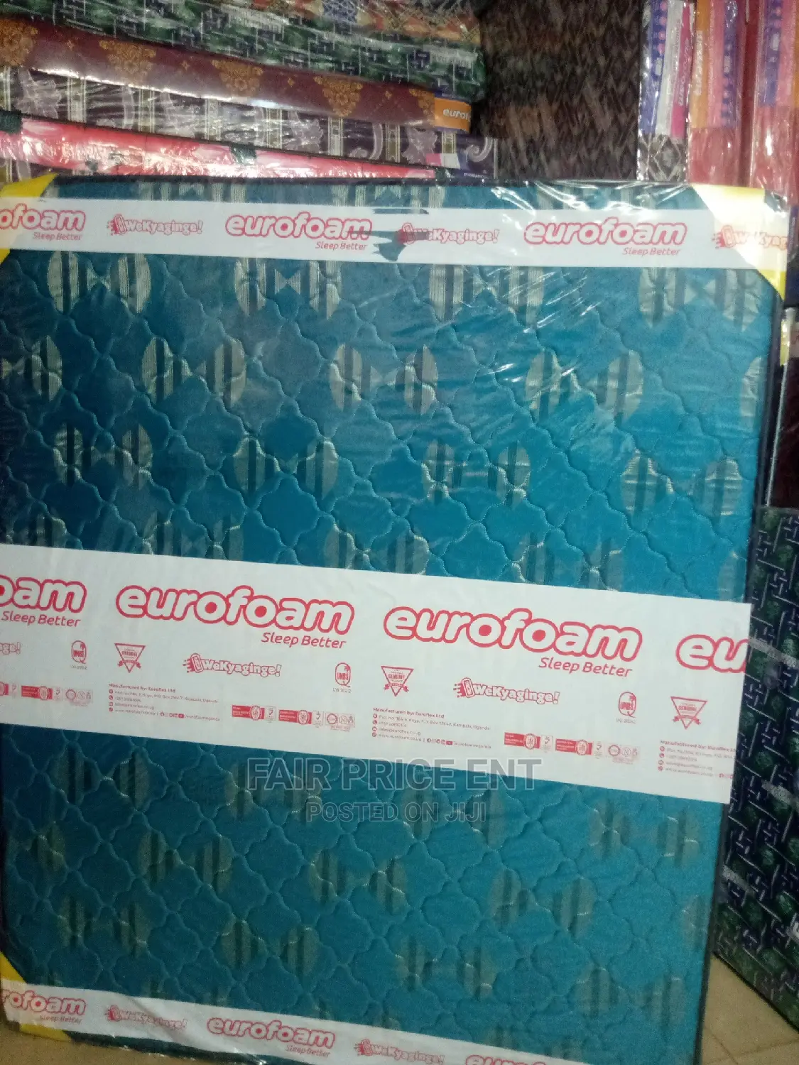 Eurofoam Premium High Density .6x6x10inches.( Blue)