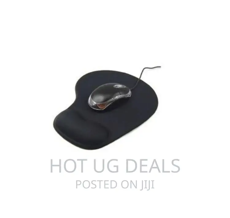 Soft Mouse Pad With Wrist Pad - Black