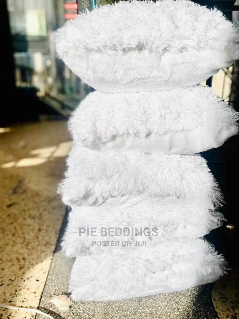 White Fur Cushions