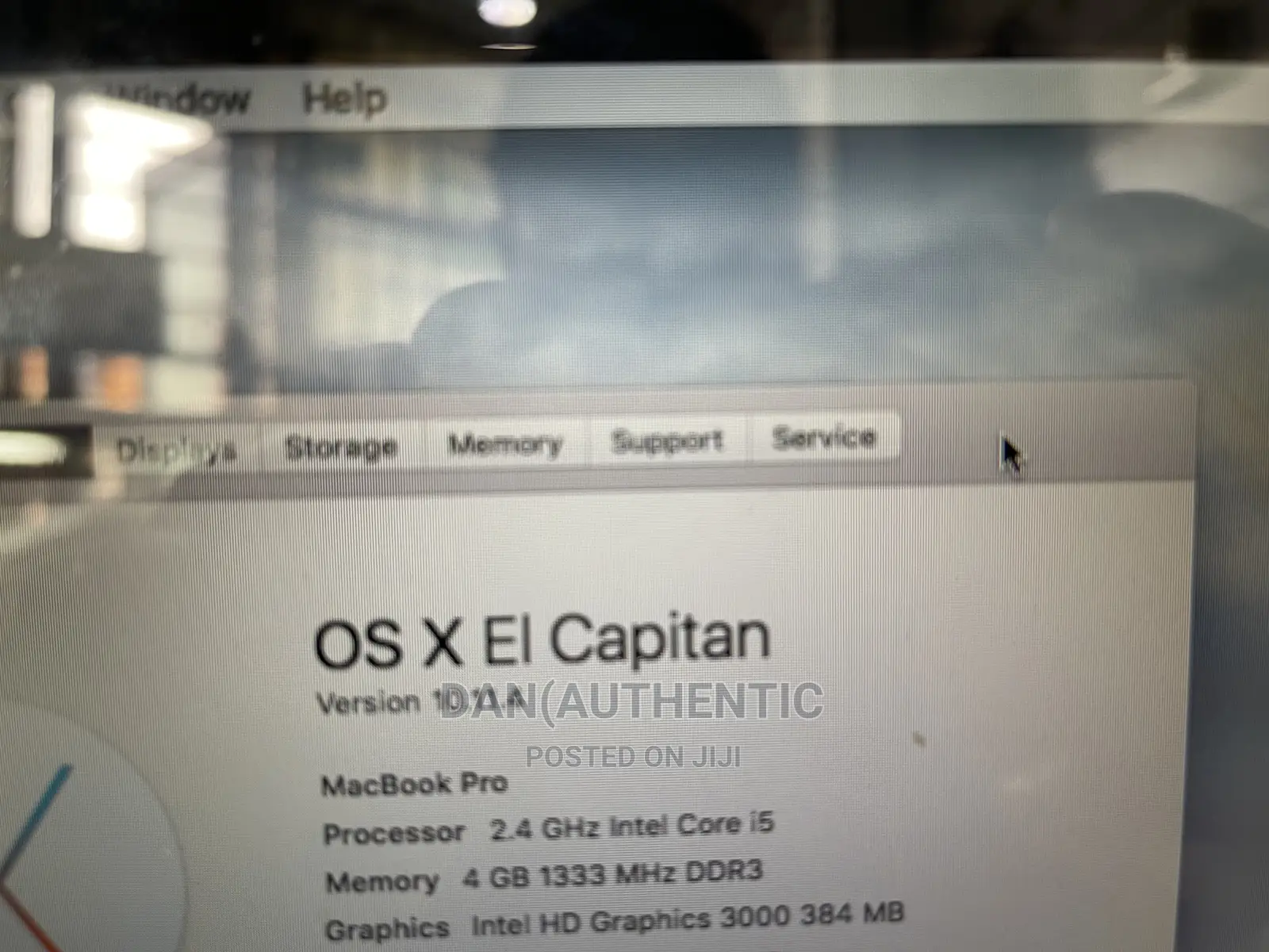 Laptop Apple MacBook Pro 2011 4GB Intel Core I5 HDD 500GB