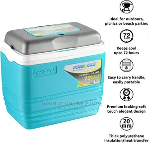 Ice Cooler Box, Keeps Cold Upto 72 Hours (32 Litre, Blue)