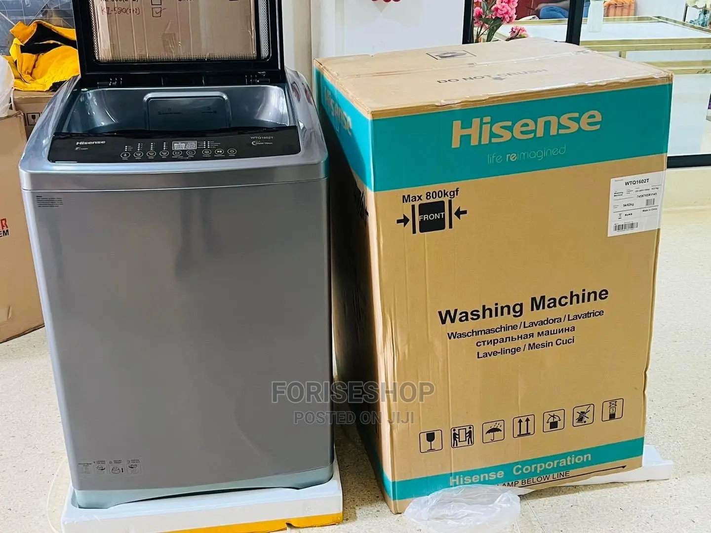 HISENSE 13kg Top Loader Automatic Washing Machine in Central Division