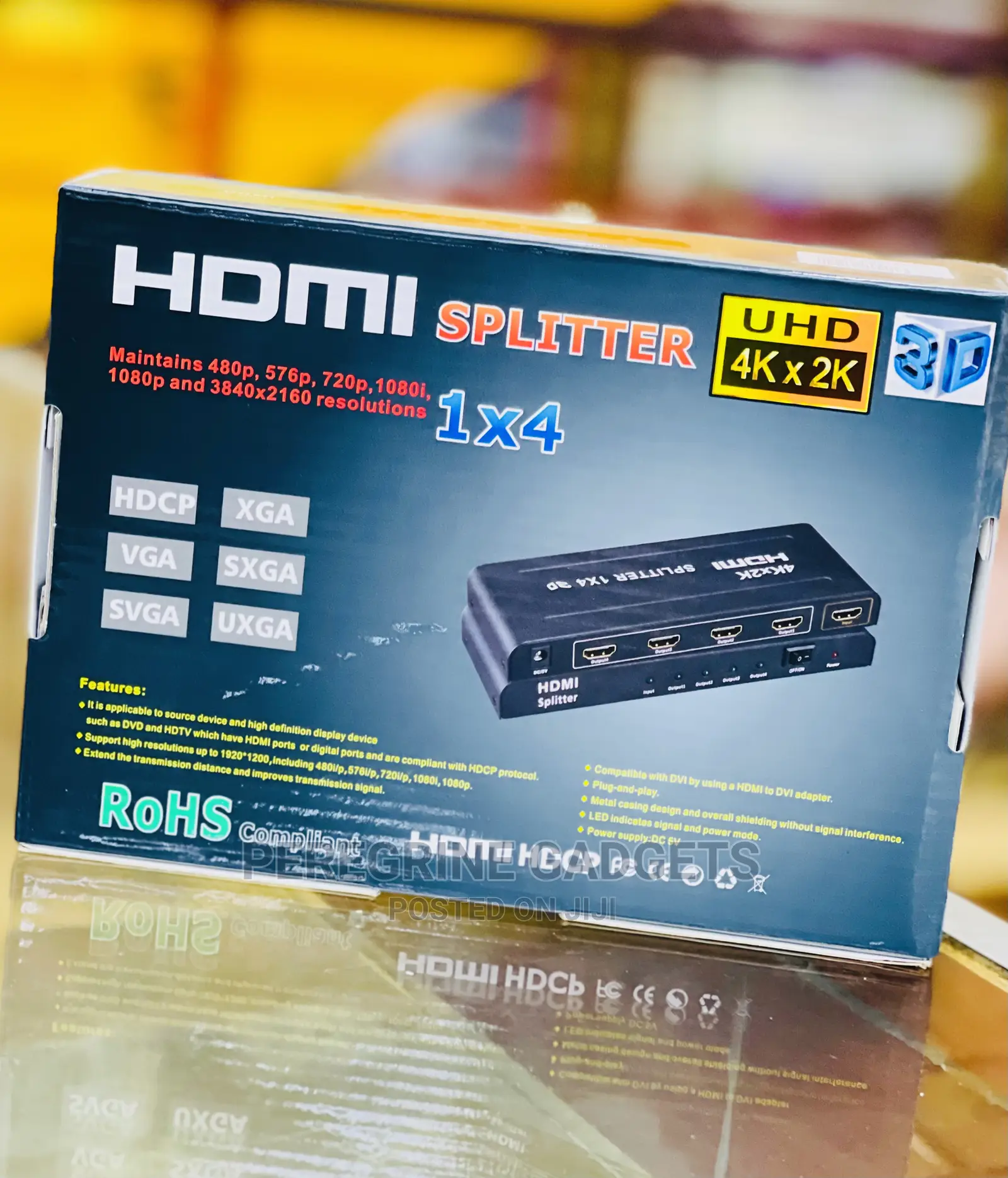 Original HDMI HDCP 1X4 Splitter ,: