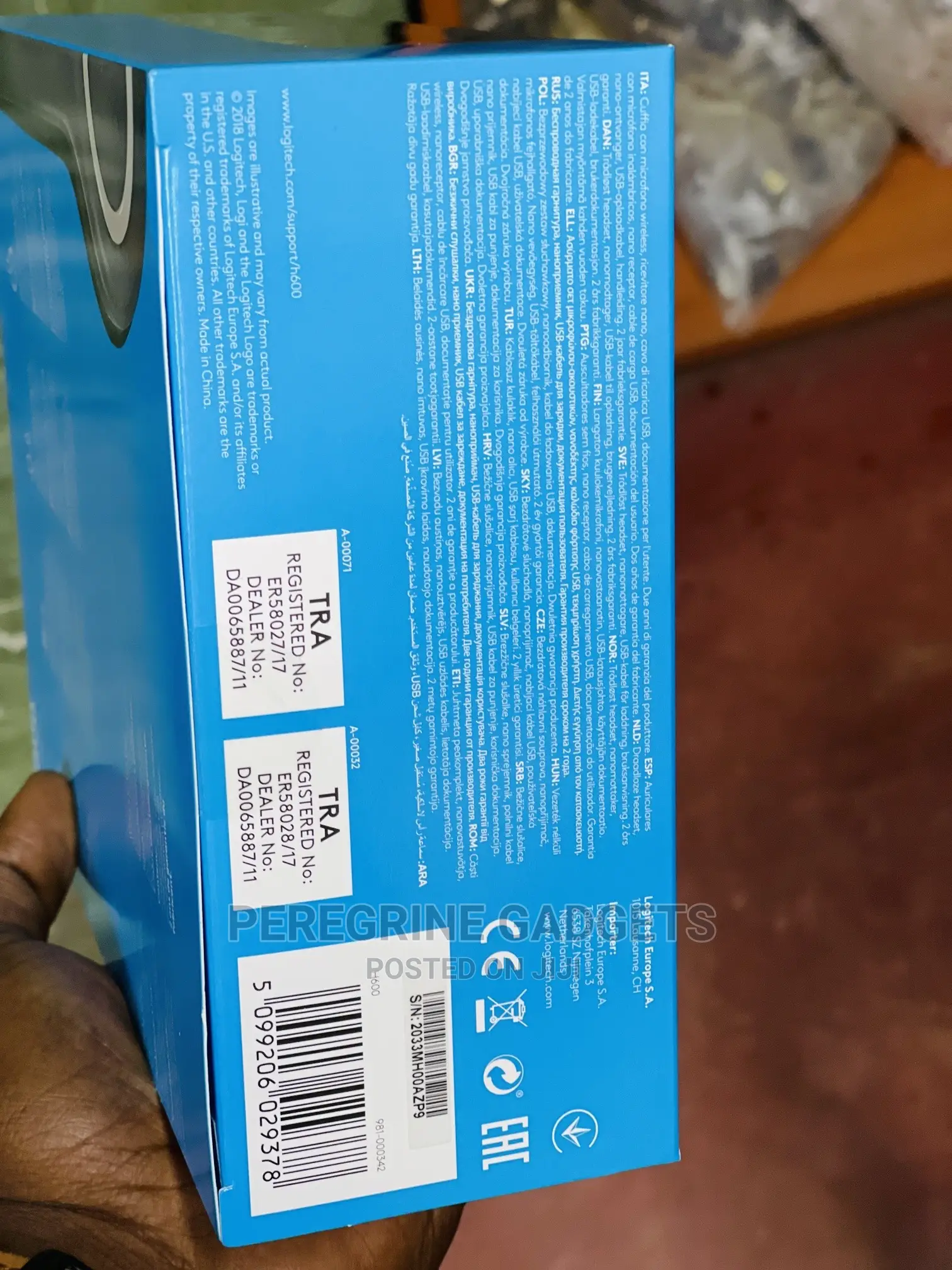 Logitech H600 Wireless Headsets via USB RECEIVER
