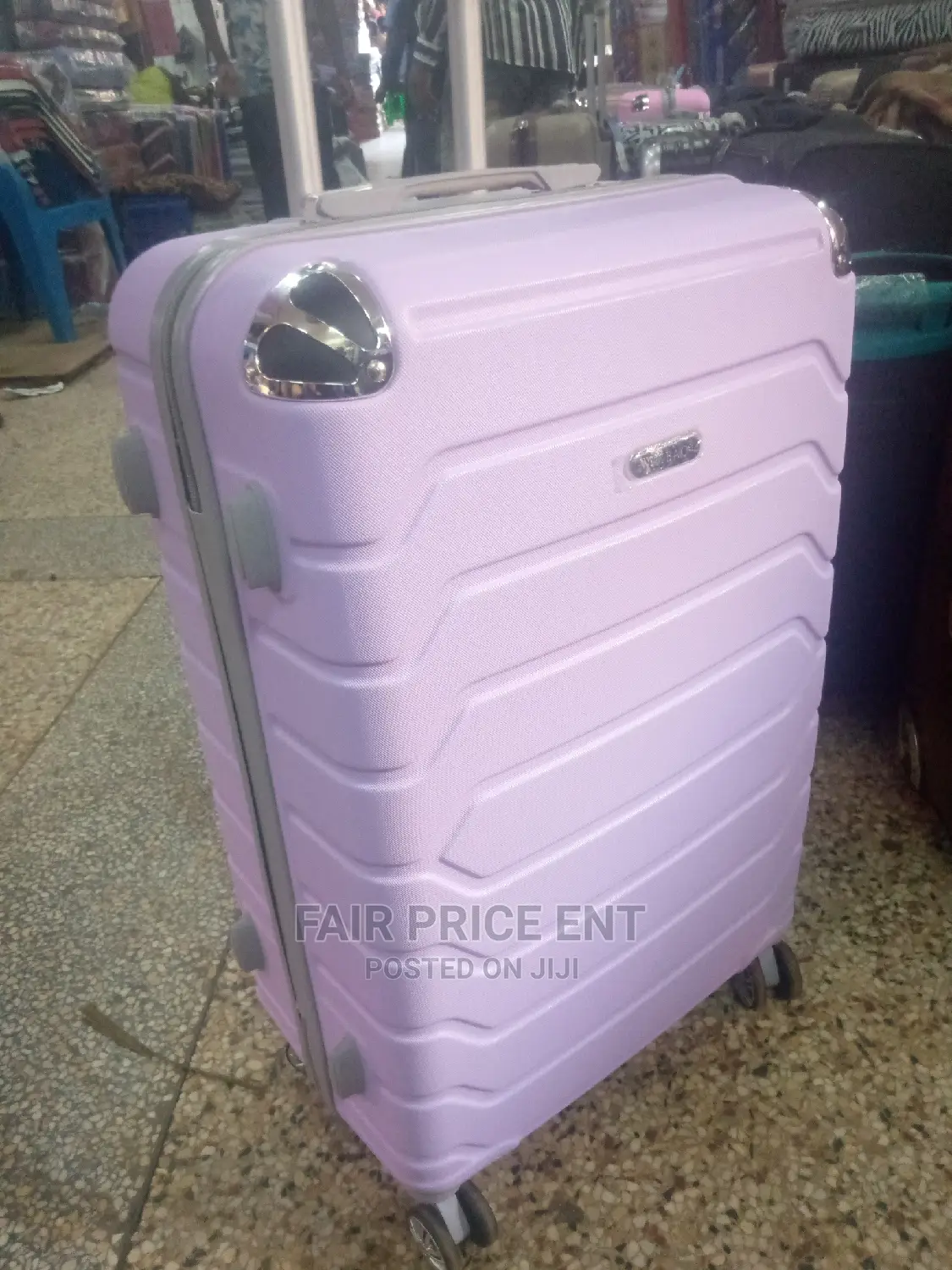 Original Plastic Suitcases.Large.( Purple)