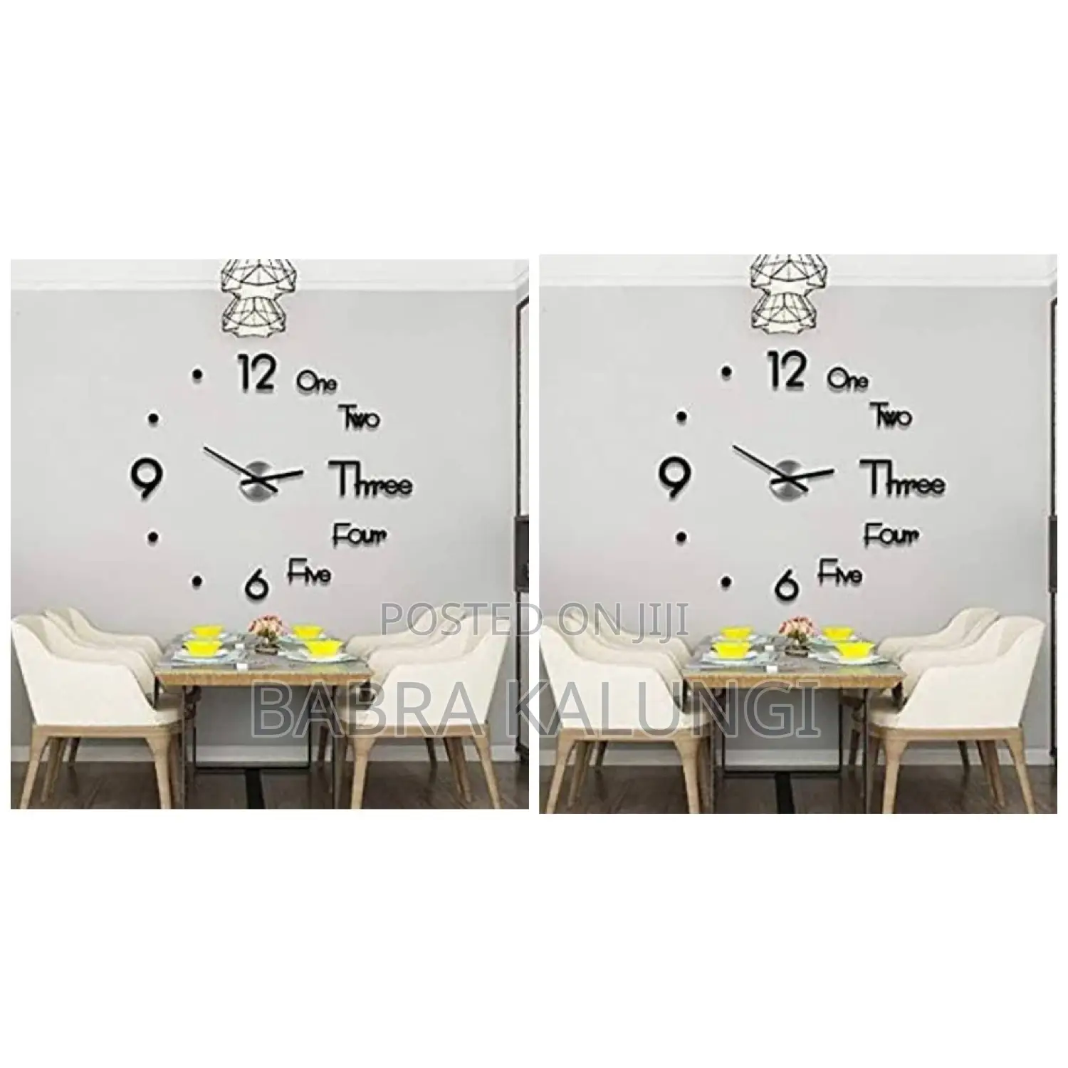 Fashionate 3d Wall Sticker Clock