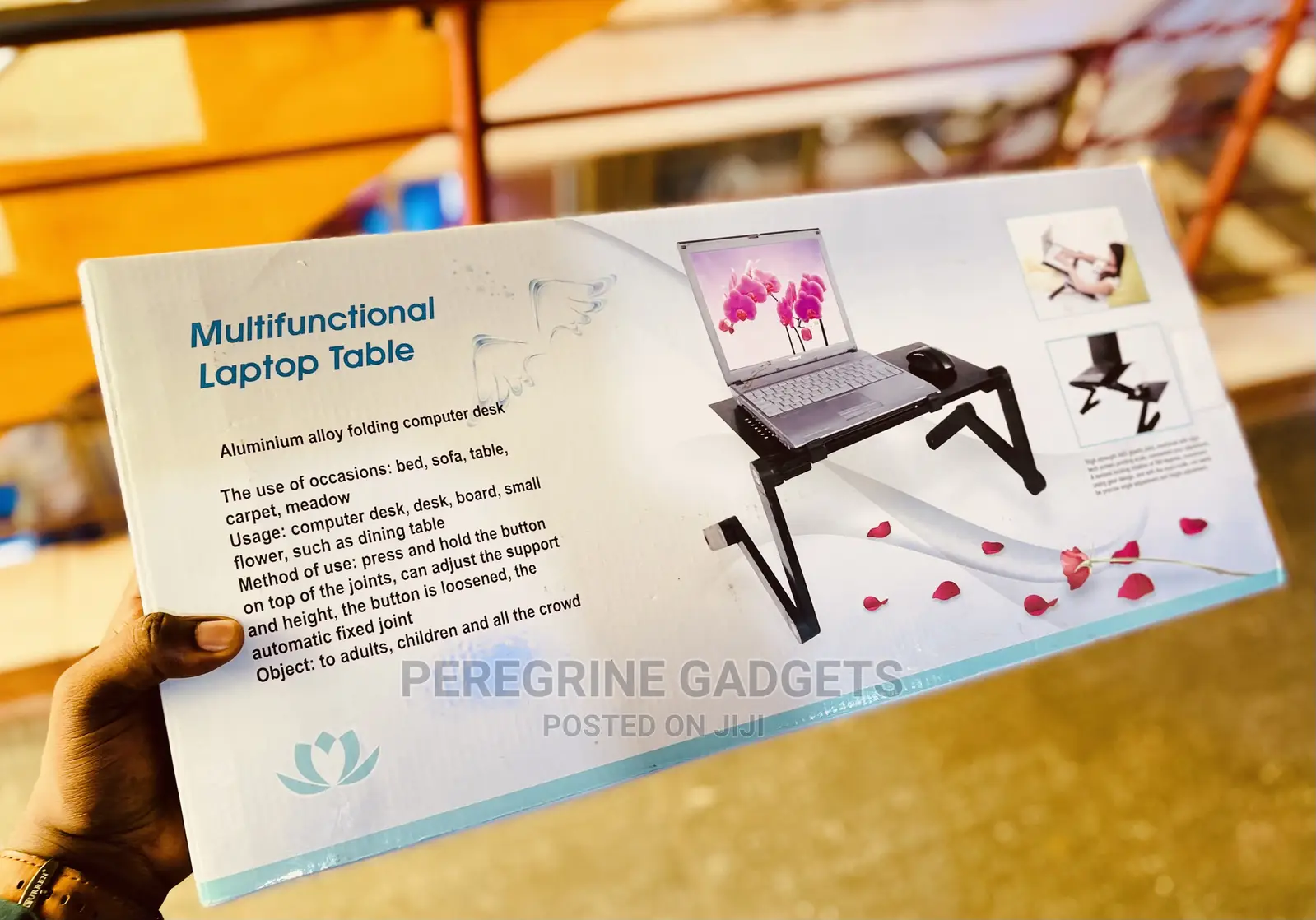 Rolling Laptop Desk Stand ;