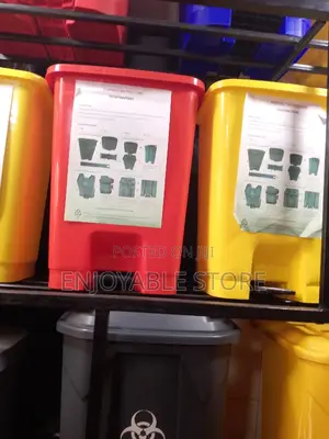 Heavy-Duty Plastic Dustbins Step On