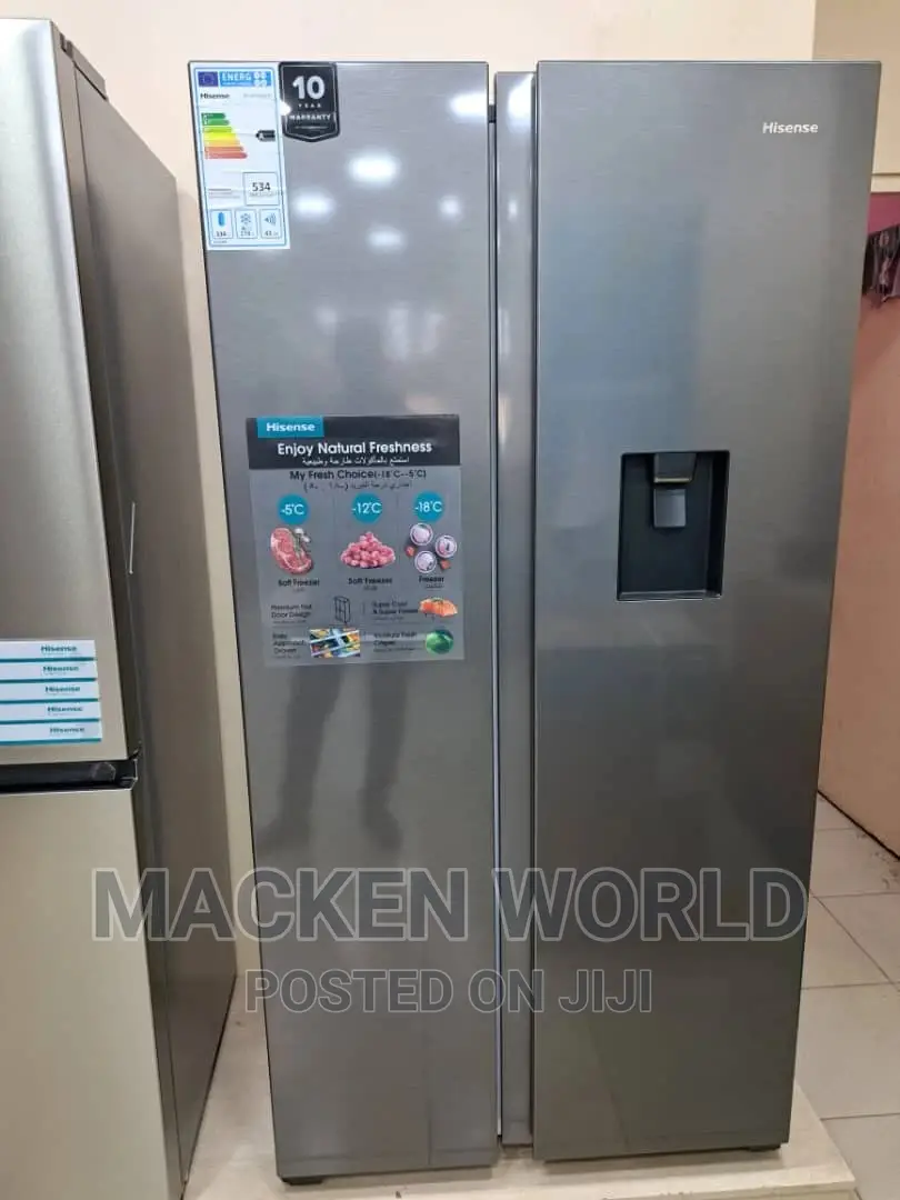 HISENSE 670 Liters Side by Side Fridge