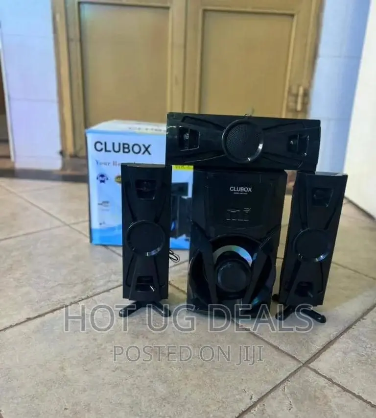 3 in 1 CLUBOX Home Theater Woofer System With Remote- Black