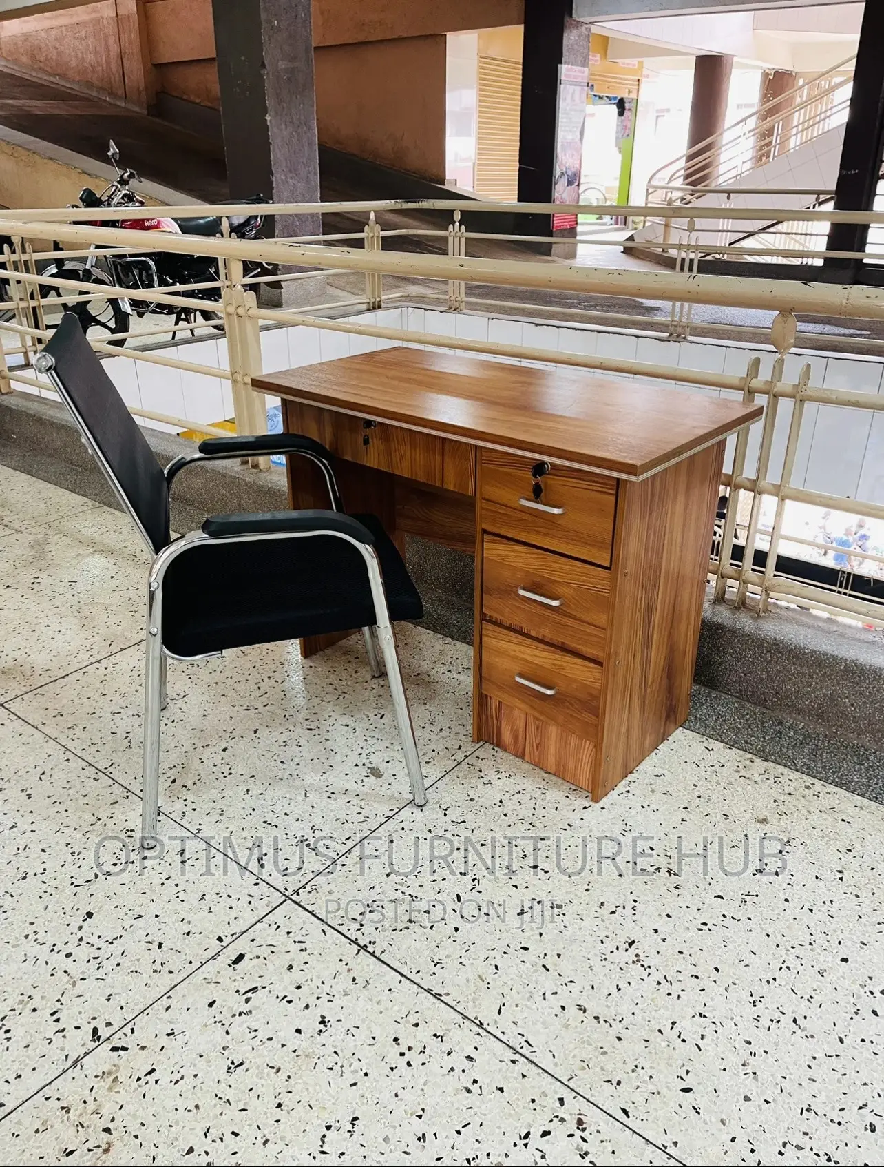 Brown Combo ( 1meter Desk and Chair)