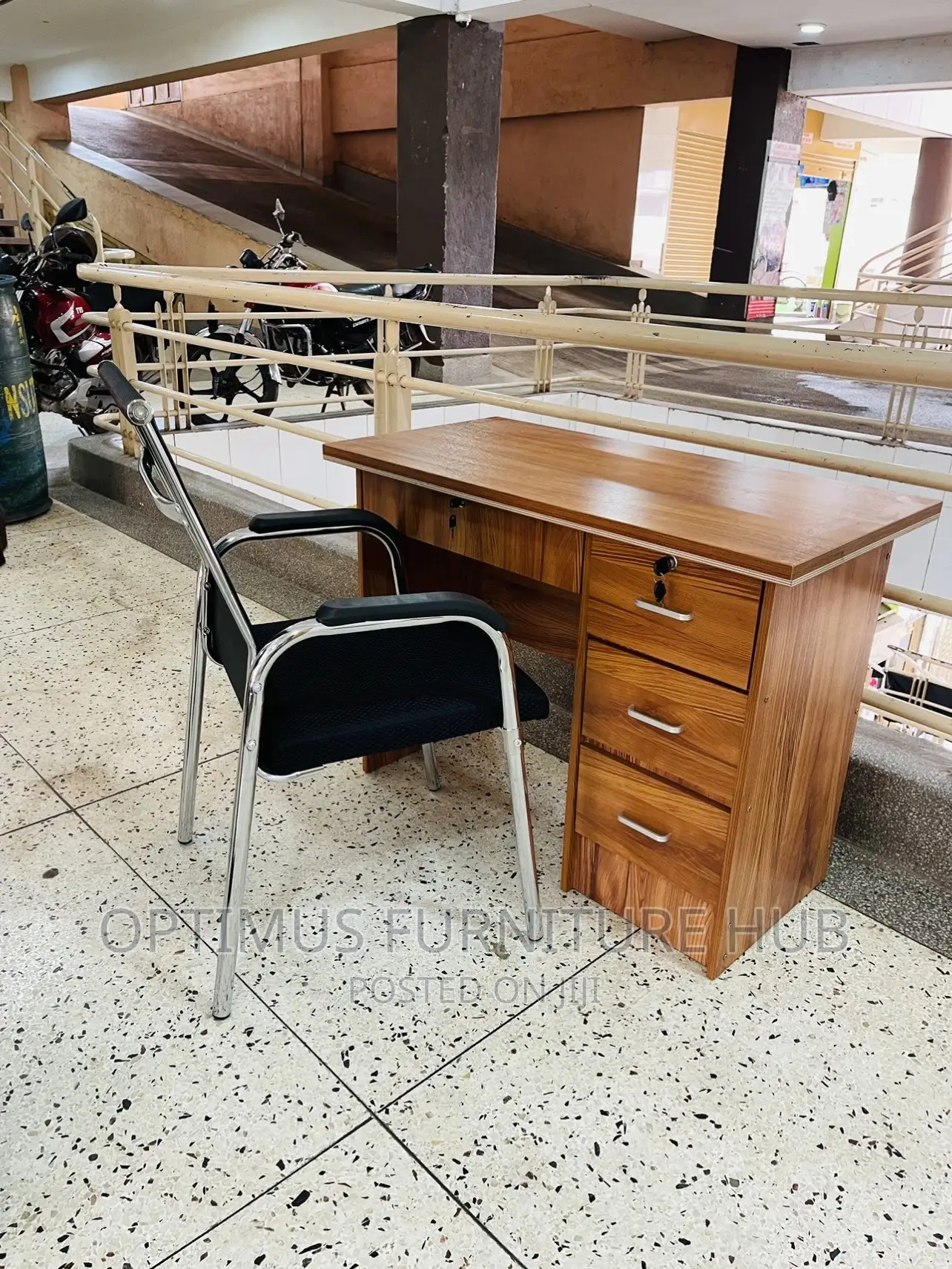 Brown Combo ( 1meter Desk and Chair)