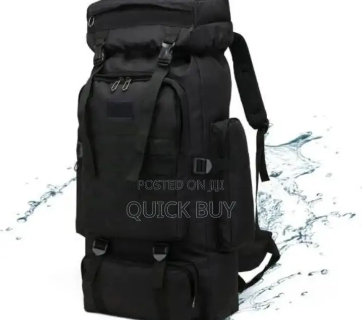 70L Large Capacity Travel/Camping Bag-Black