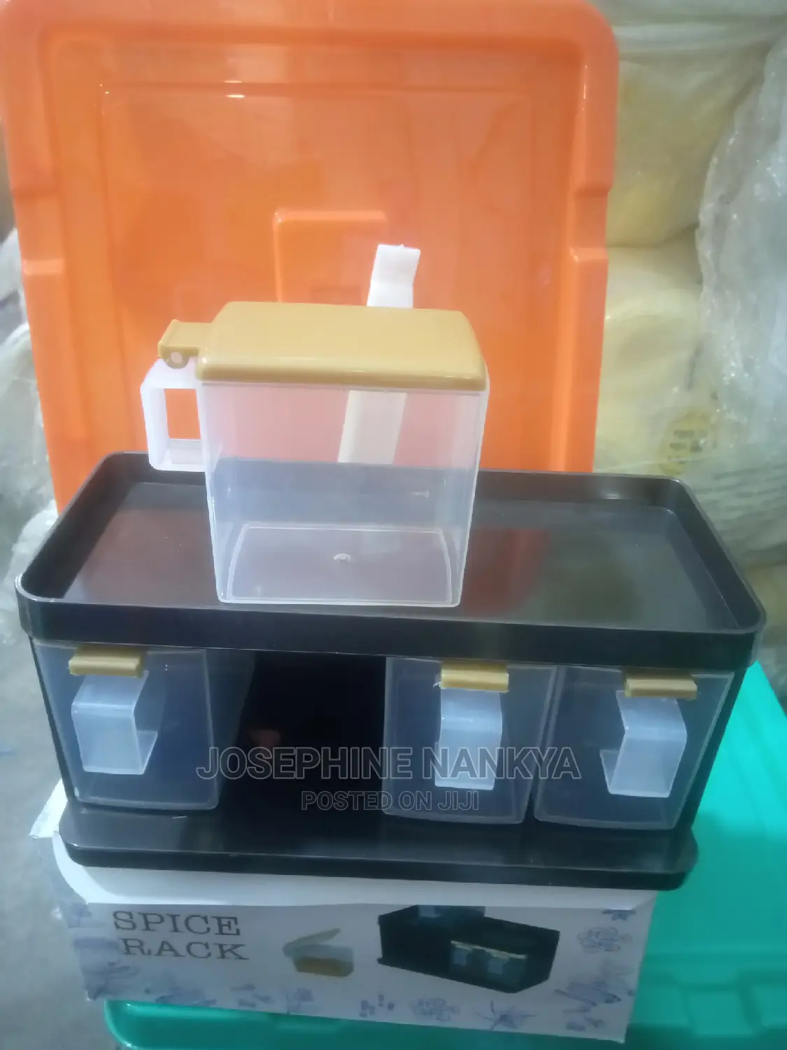 Spice Rack, With Four Containers