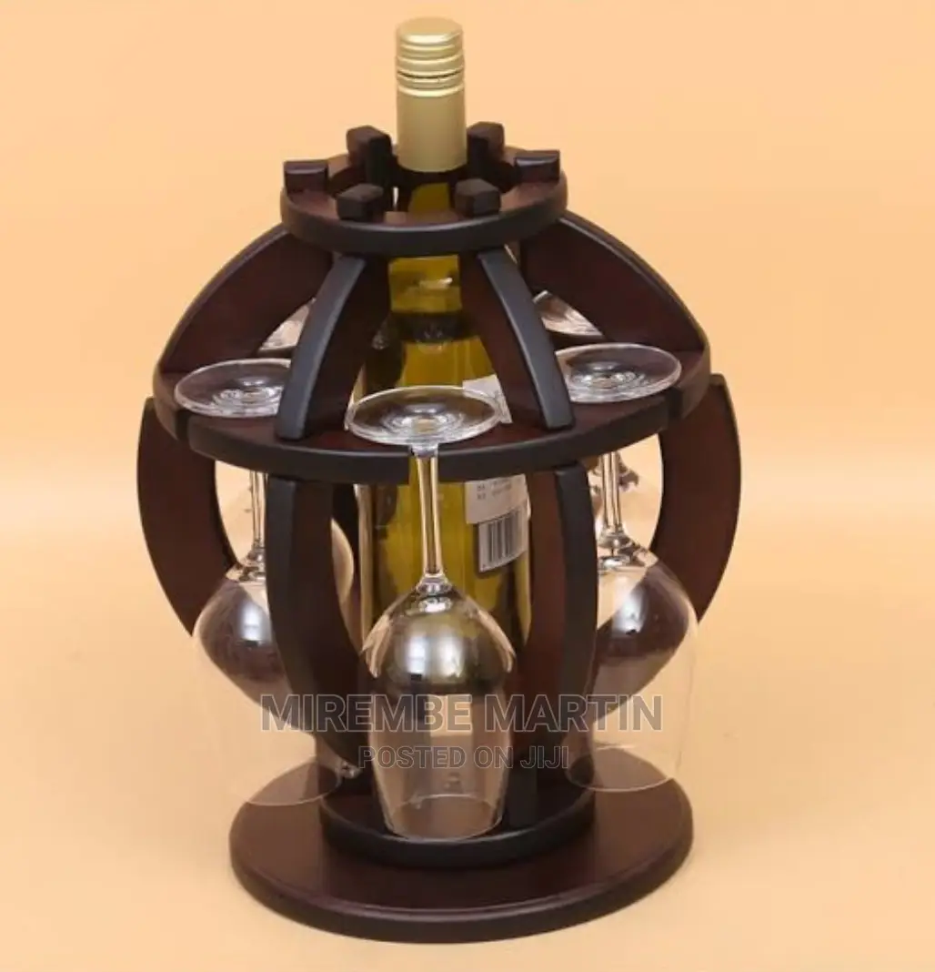 Wine Bottle and Glass Holder