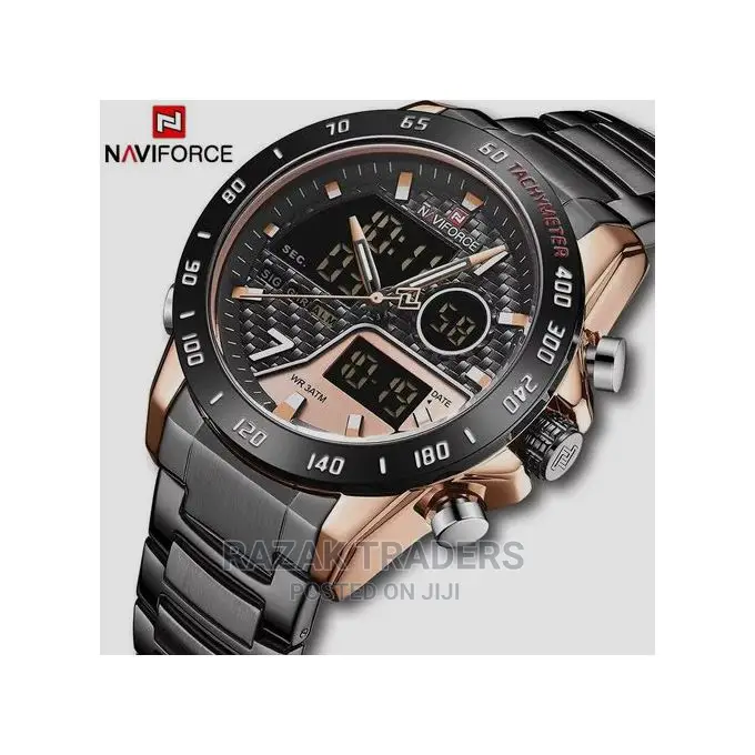 Naviforce Luxury Waterproof Digital and Analog Watch