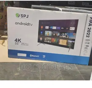 SPJ 55 Inch Ultra HD Smart TV With Built-in WIFI - Black