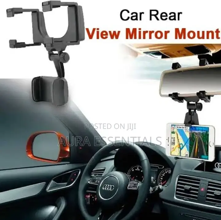 360 Universal Rotatable Car Rearview Mirror Phone Holder