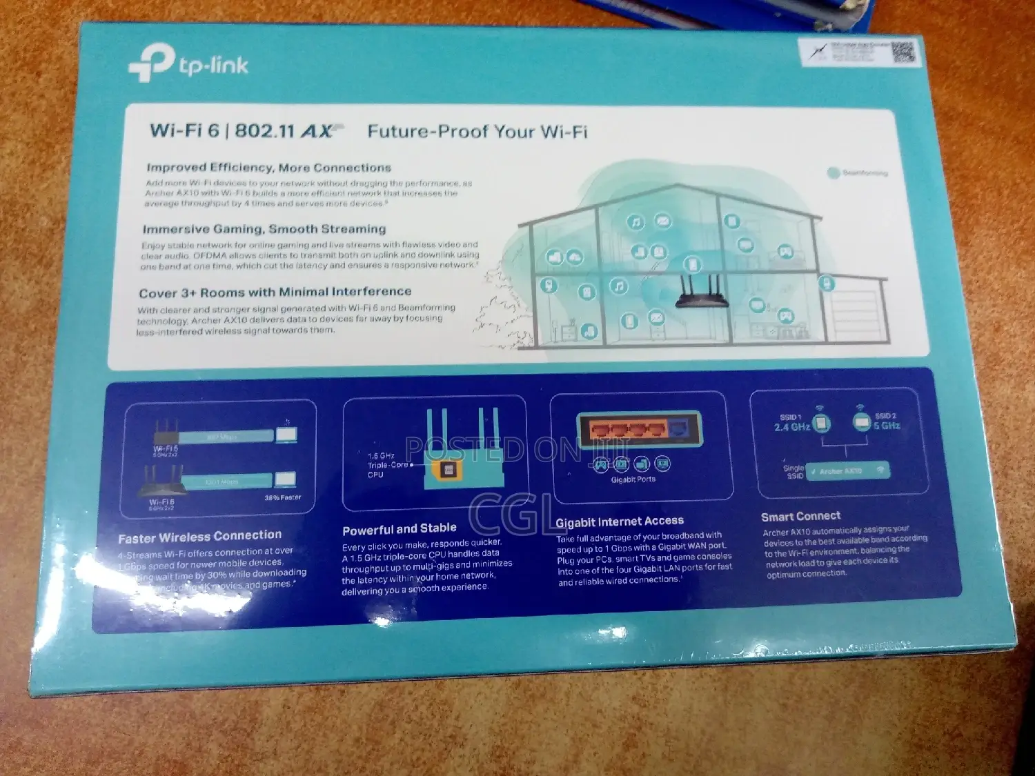 Tp-Link Archerax10 AX1500 Wifi 6 Router Tplink Archer Ax10