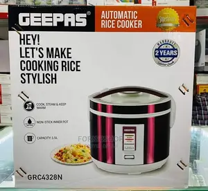 Geepas 1.5L Automatic Rice Cooker 2yrs Warranty