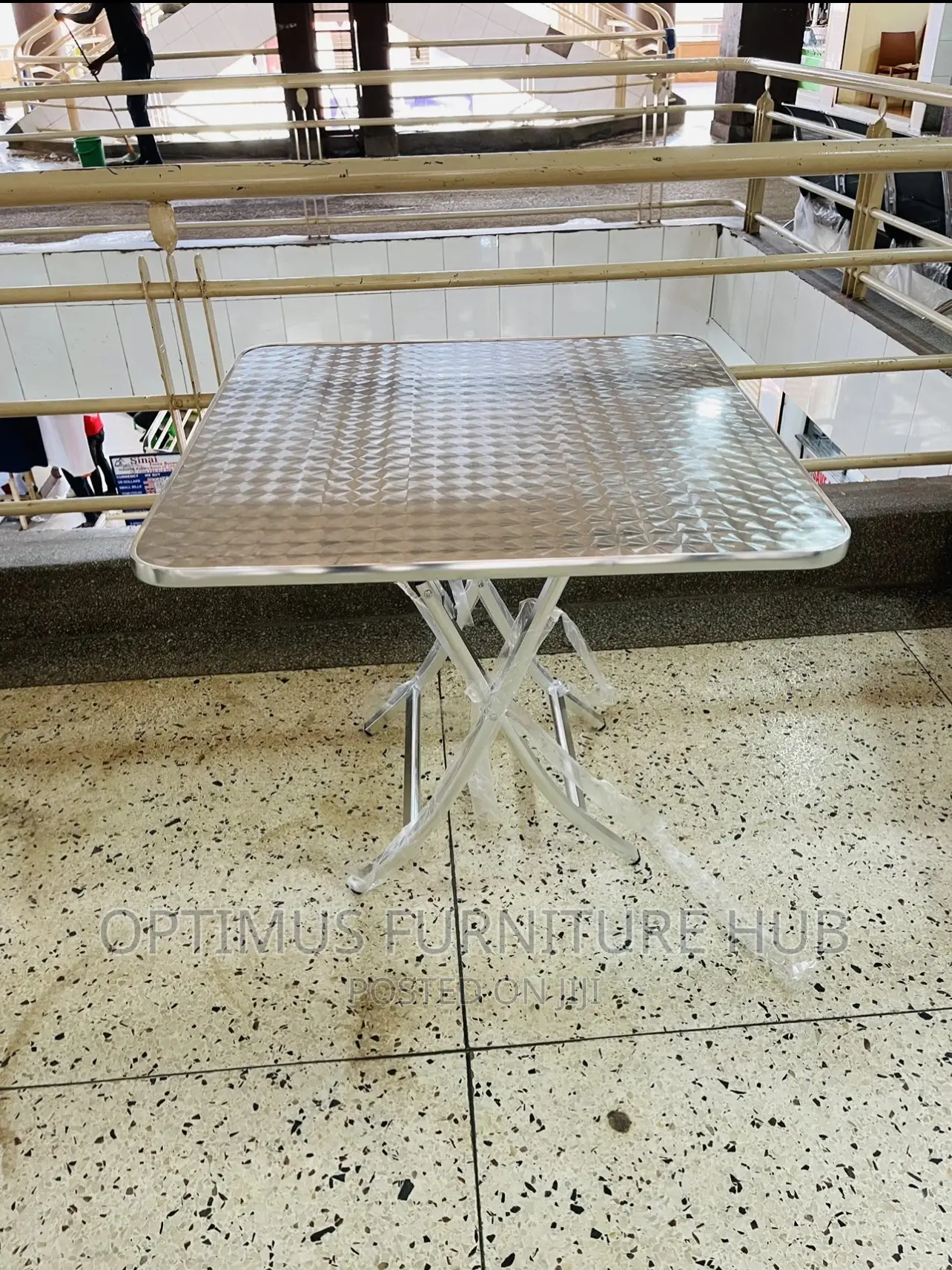 Square Aluminium Table
