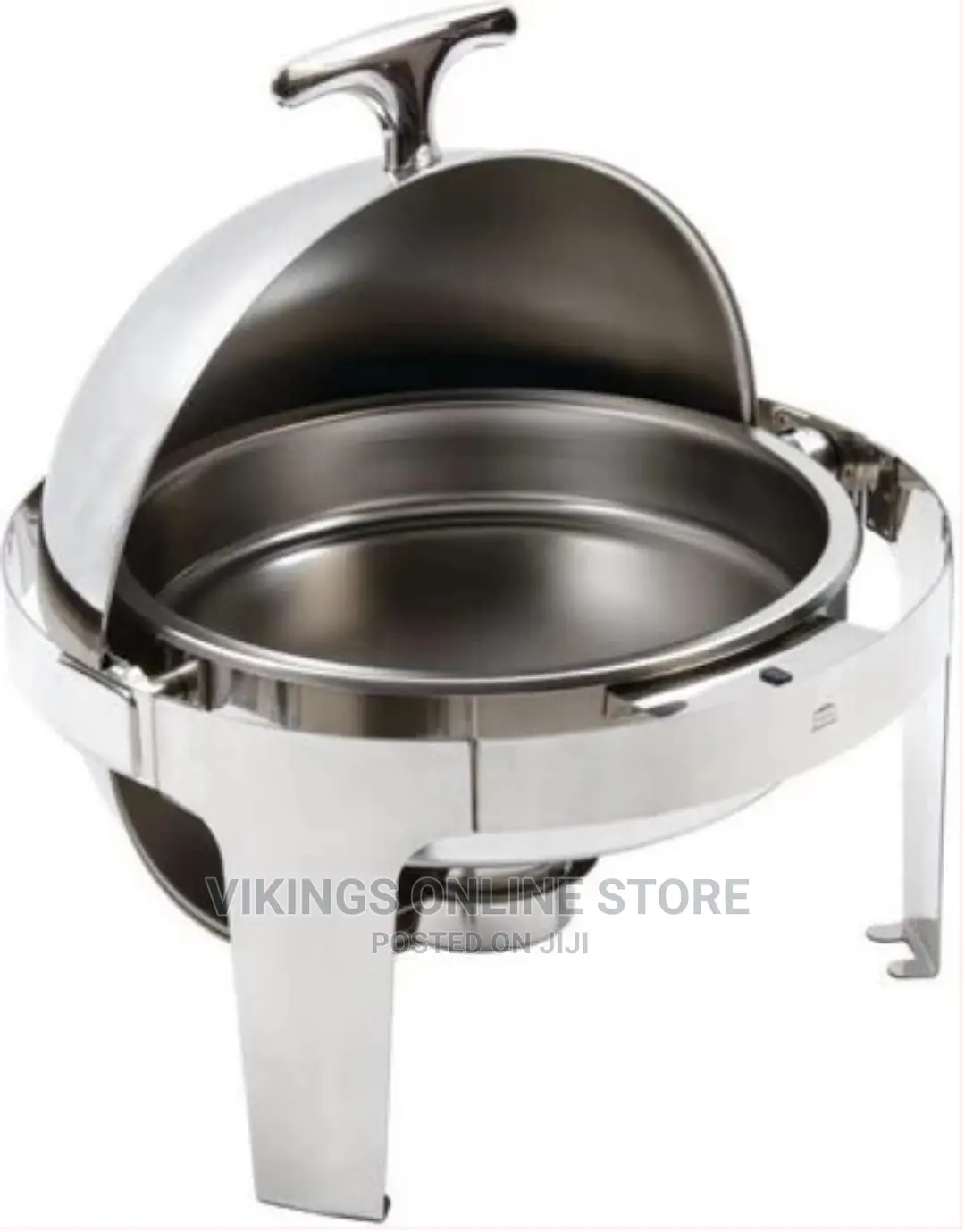 6.5L Stainless Steel Round Chafing Dish Roll Top Food Warmer