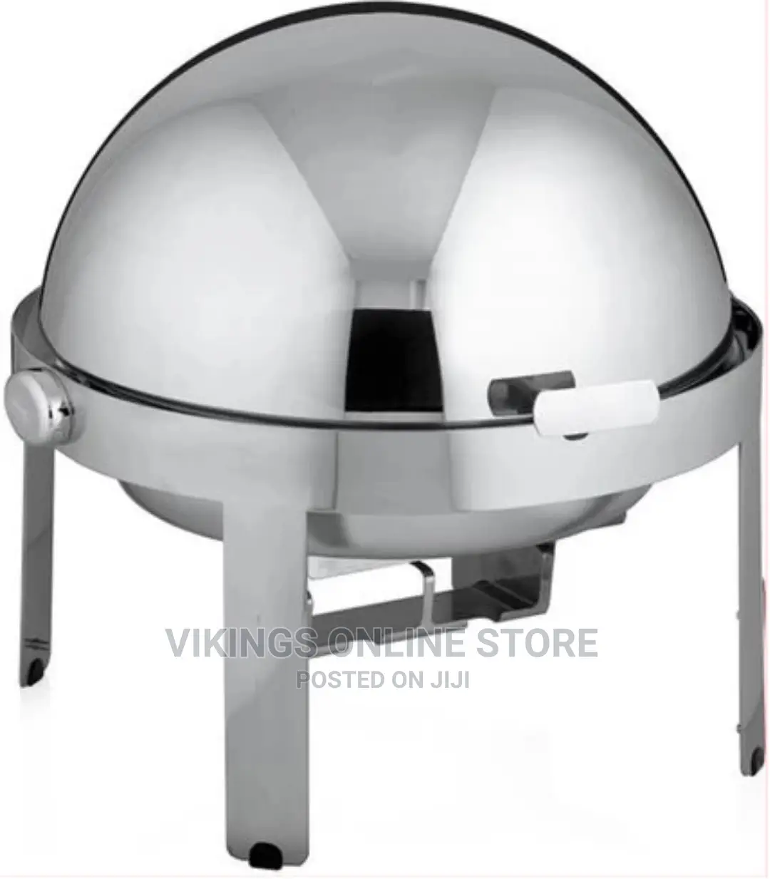 6.5L Stainless Steel Round Chafing Dish Roll Top Food Warmer