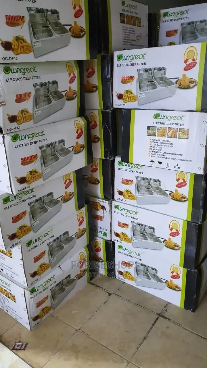 Double Deep Fryer/ Deep Fryers / Chips Fryer 6l 5000W