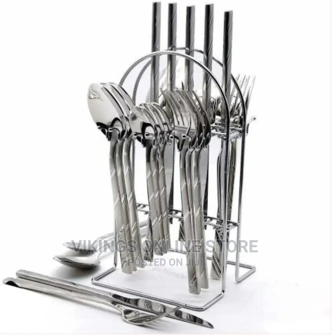 24 PCS Self Design Dinner Cutlery (Forks, Spoons Knives)
