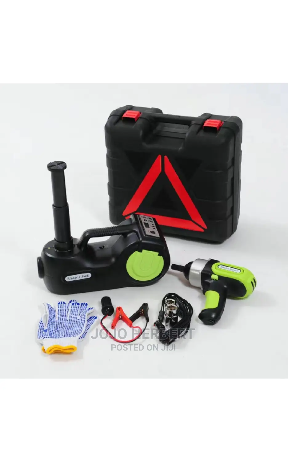 Portable 12V Electric Car Jack Kit 5ton 4 in 1