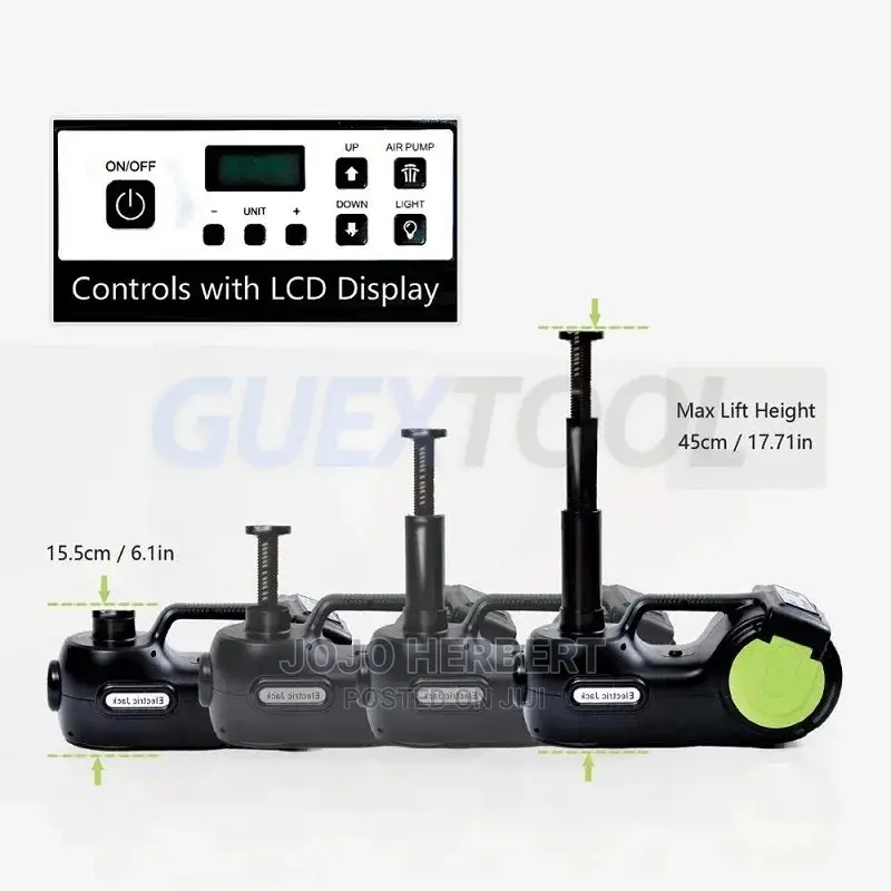 Portable 12V Electric Car Jack Kit 5ton 4 in 1