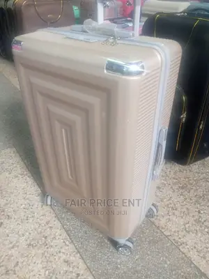 Vip Classy Executive Plastic Suitcases.Large.( Coffe Brown)