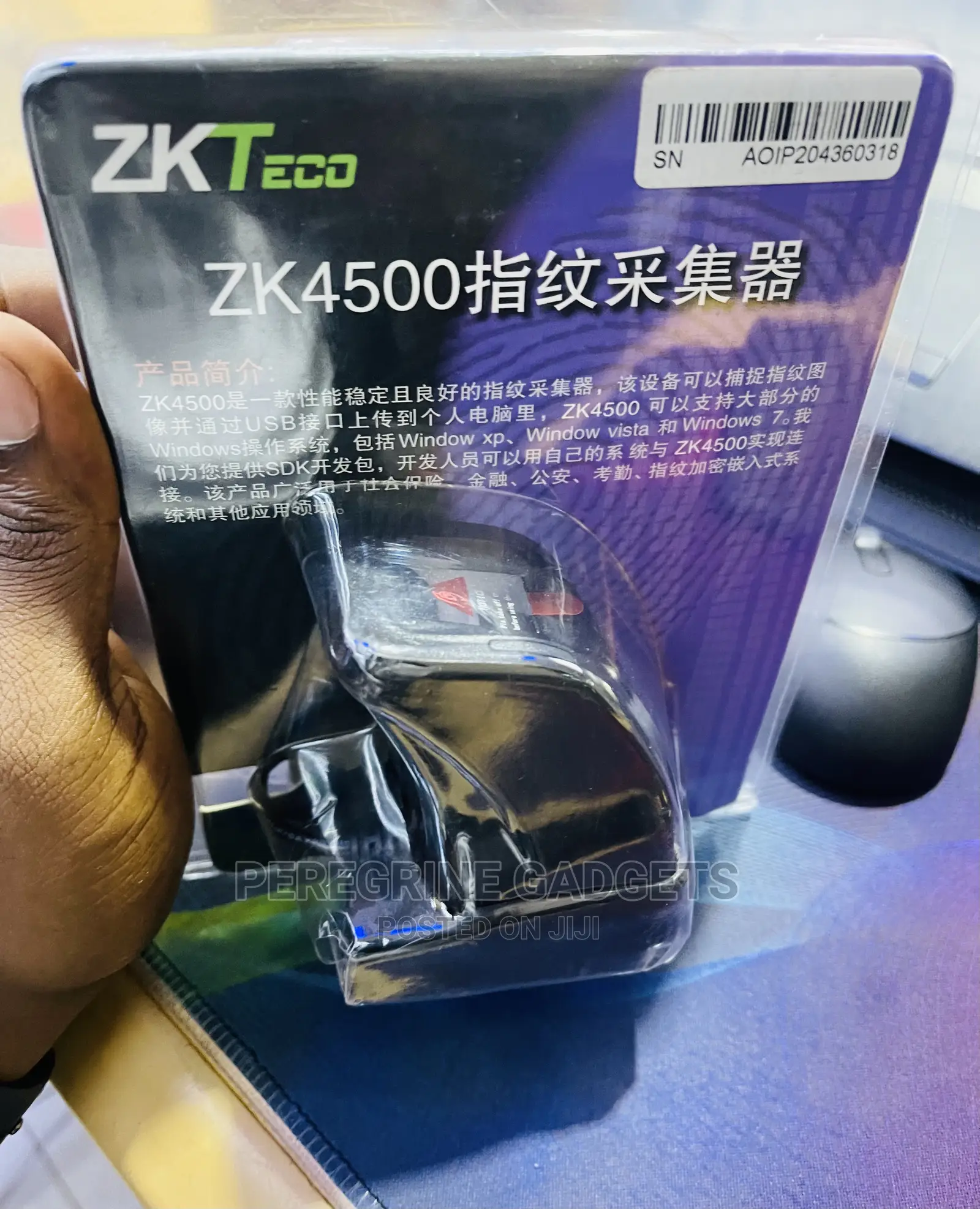 Original Zkteco Zk400 Fingerprint Scanner 