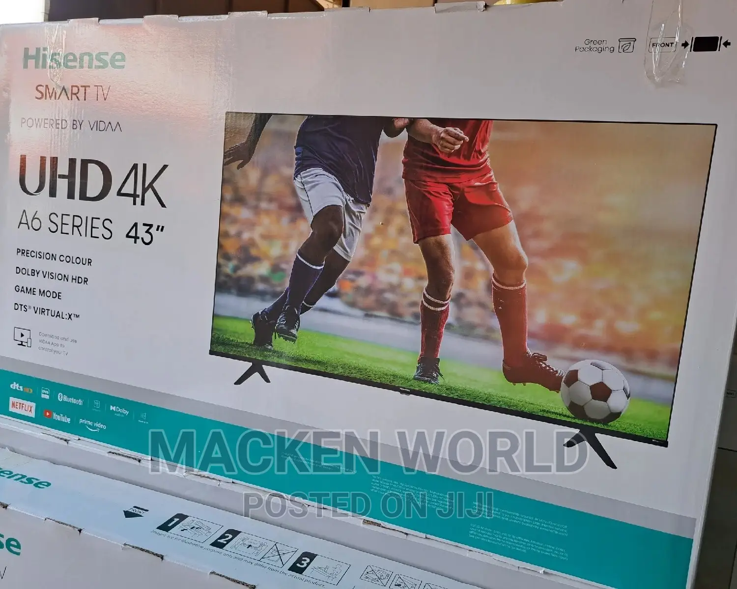 43 Hisense Smart UHD + Free Wall Mount