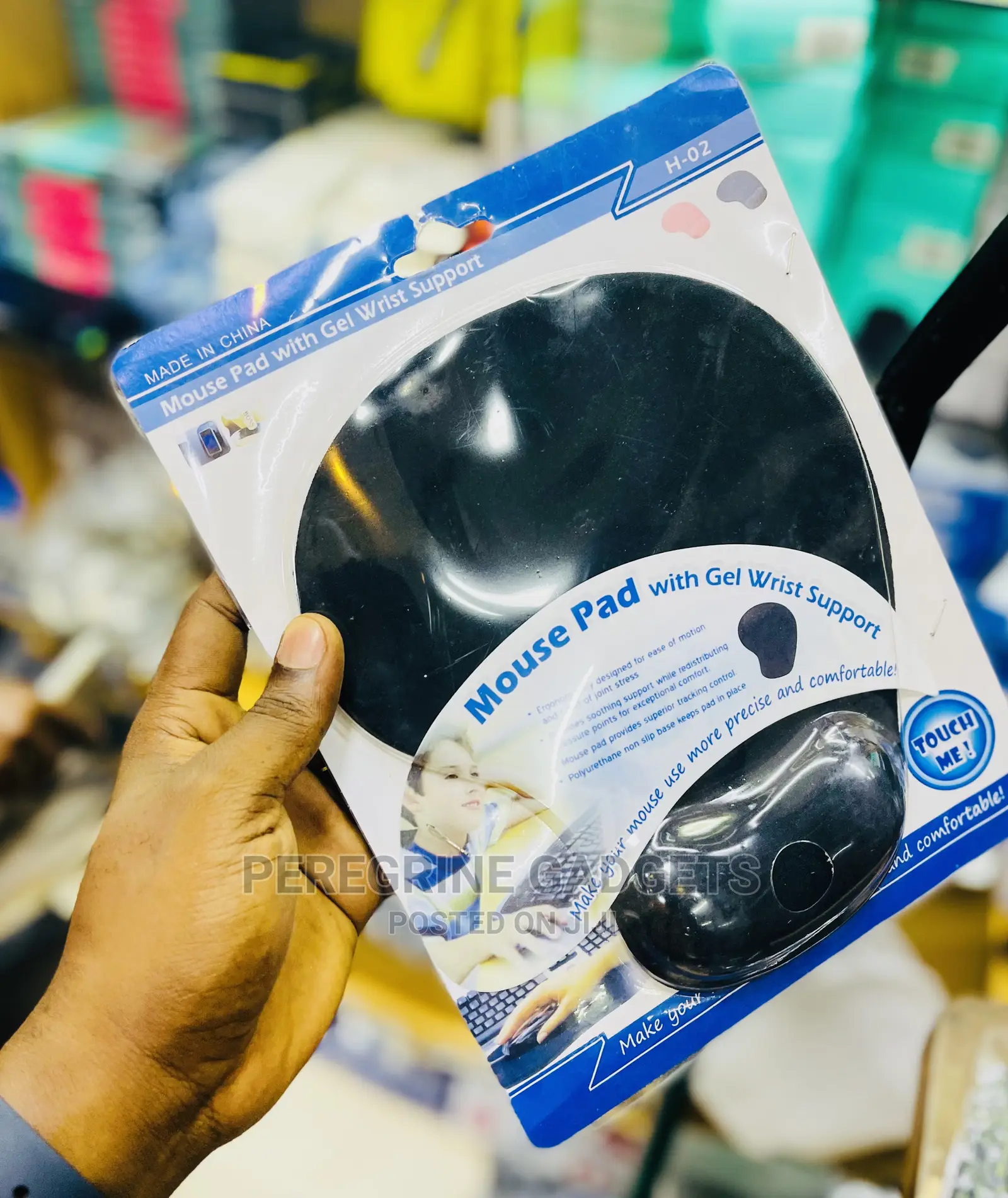 Mouse Pad With Gel Wrist Support.