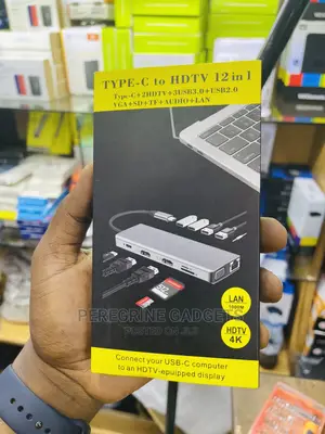 Type C to HDTV 12 in 1 Docking Station