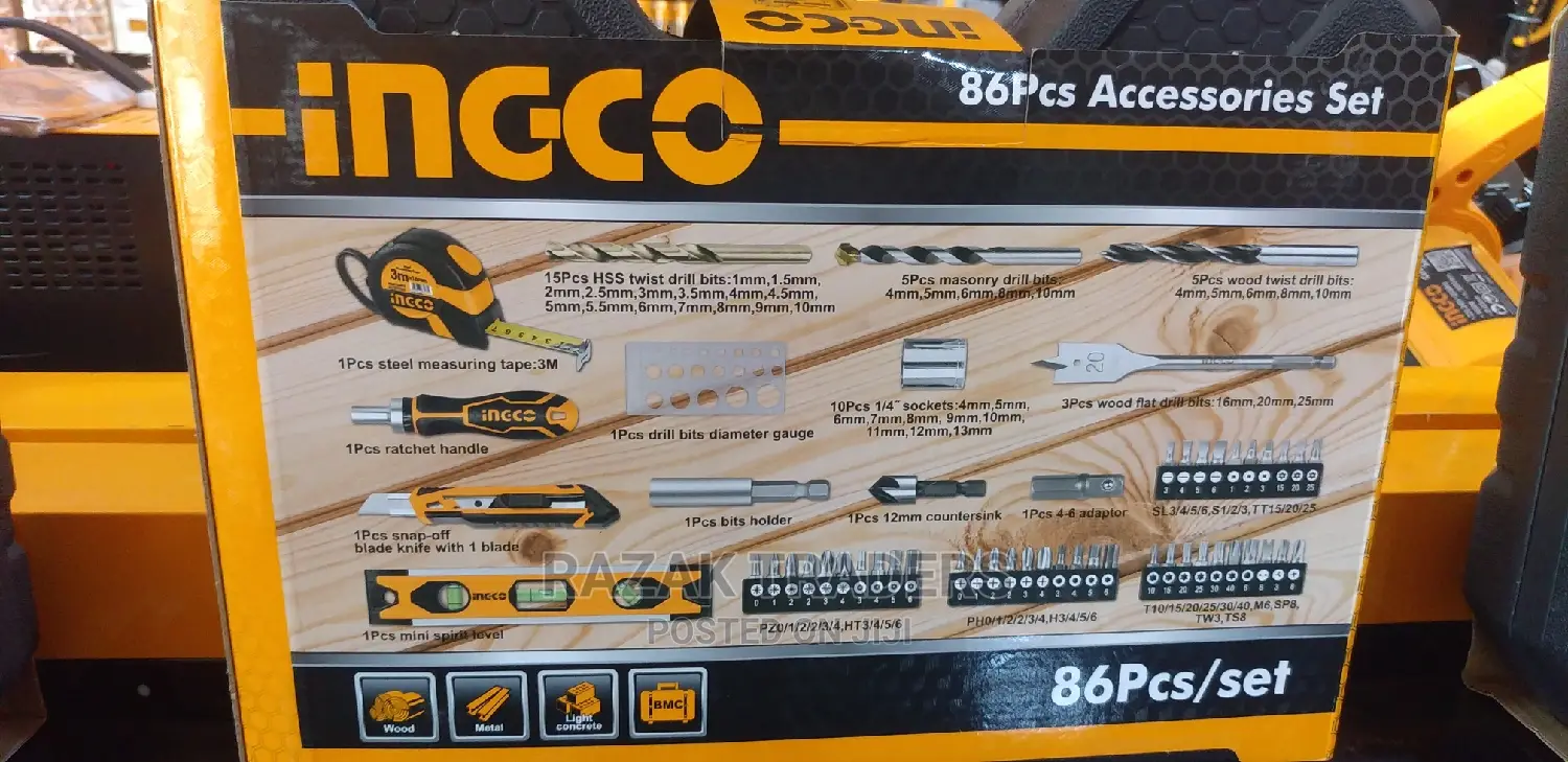 86 PCS Accessories Tool Box