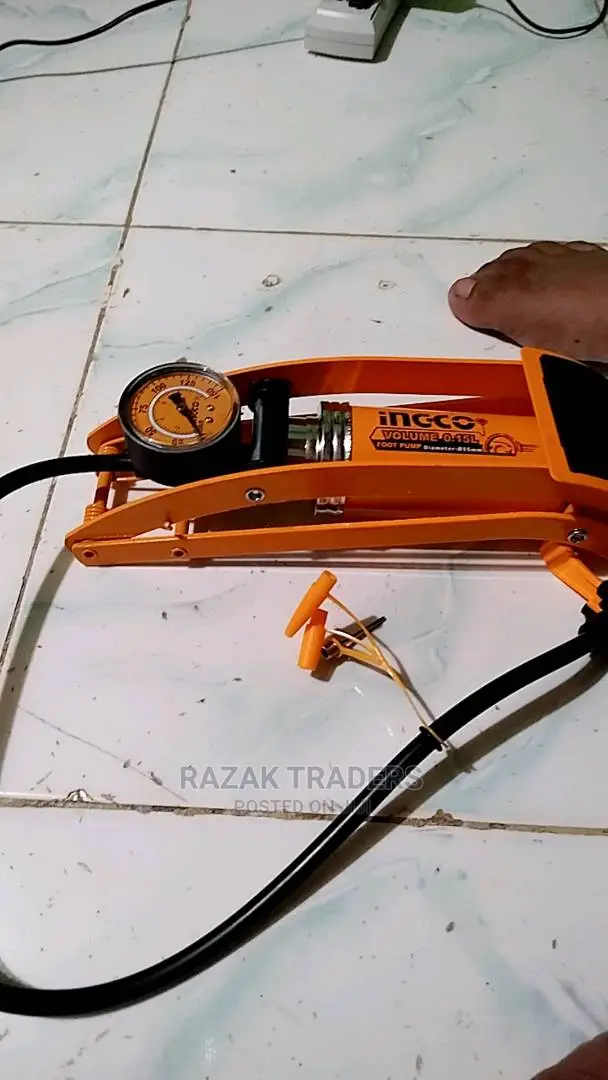 INGCO Tire Foot Pump Inflator 55 X 120mm