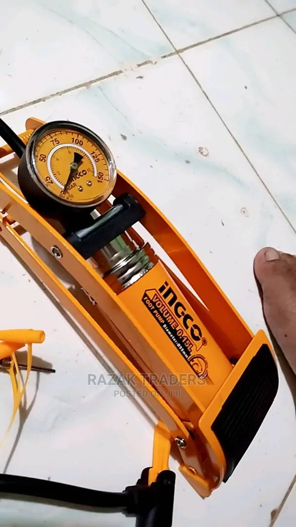 INGCO Tire Foot Pump Inflator 55 X 120mm
