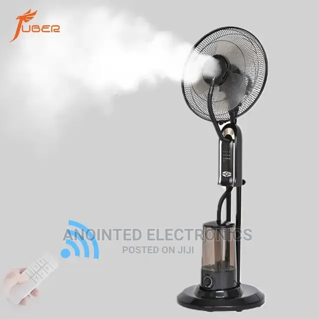 Water Mist Fans Black