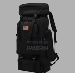 70L Large Capacity Travel/ Camping Bag Black