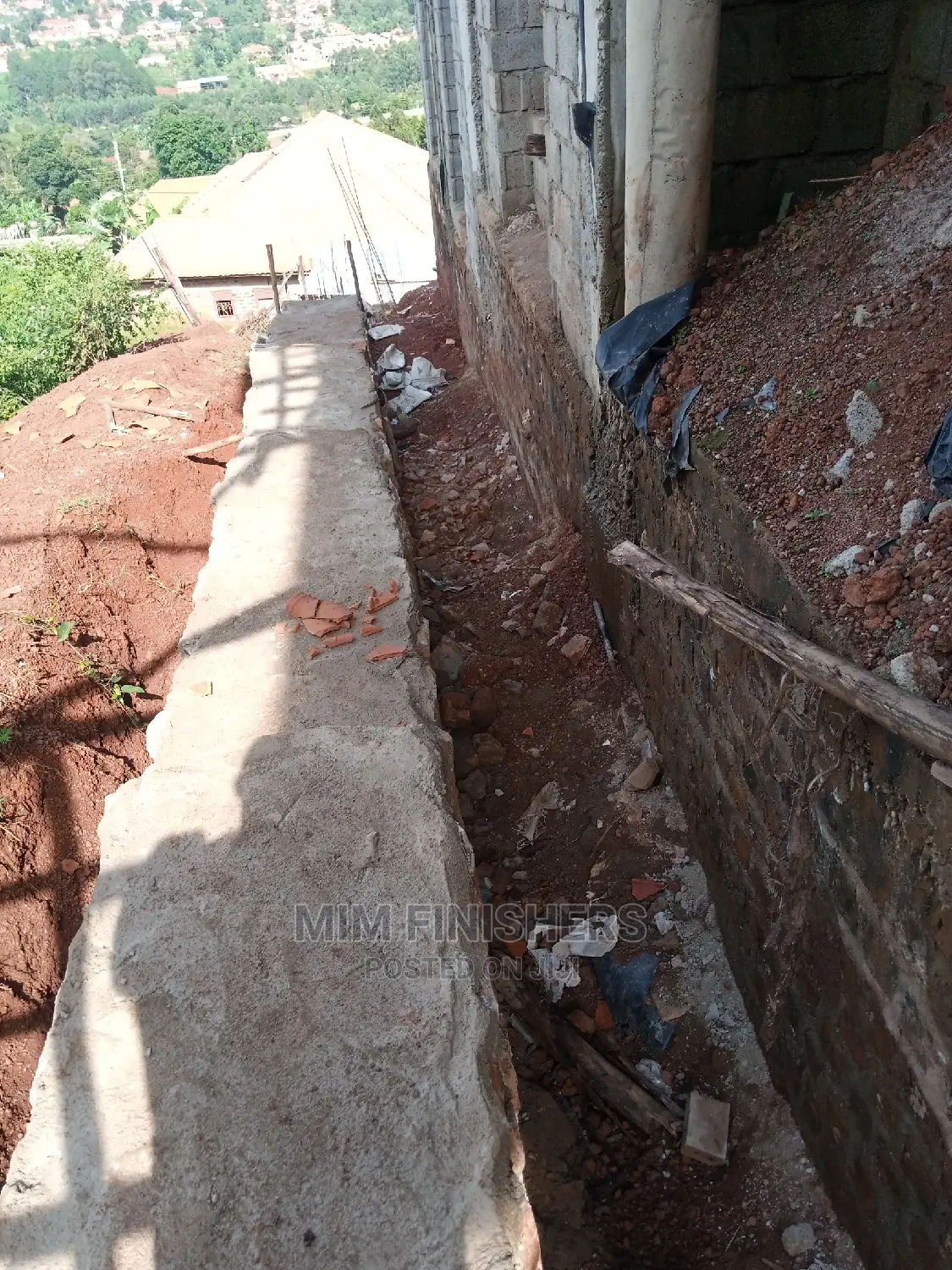 Perimeter Wall Foundation and Retaining of the Soil