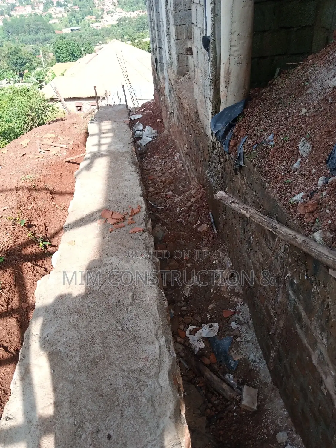 Perimeter Wall Foundation and Retaining of the Soil