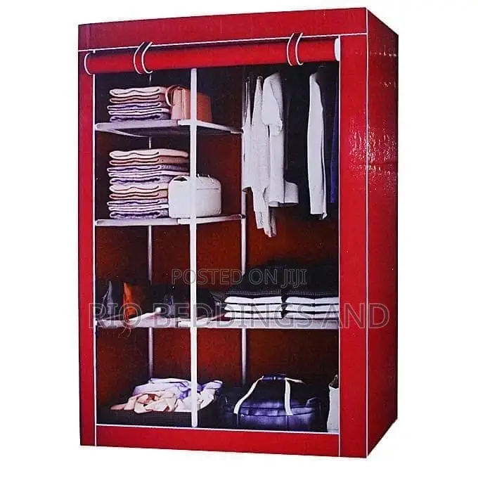 Metallic Wardrobe With Two Columns