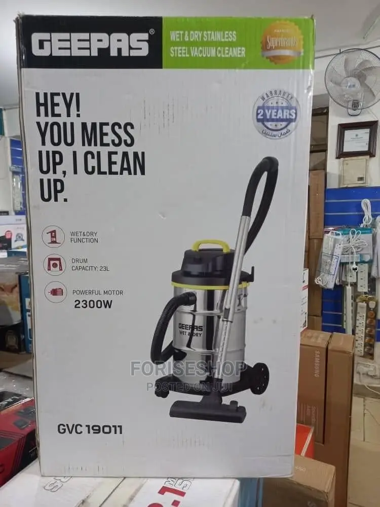 Geepas Vacuum Cleaner 25 Litre Wet And Dry Cleaner